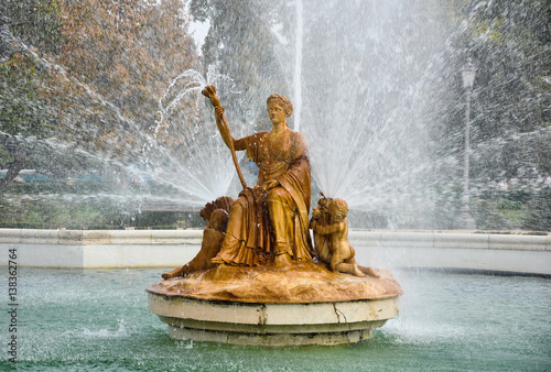 Fountain of Ceres in the Parterre Garden, Aranjuez, Spain photo