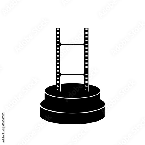 Hollywood, film winner prize. Vector art.