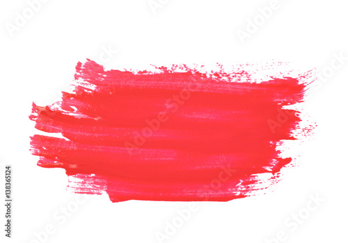 Smudged splash of paint isolated