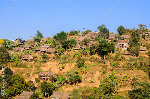 Myanmar refugee camp in Tak Province Thailand