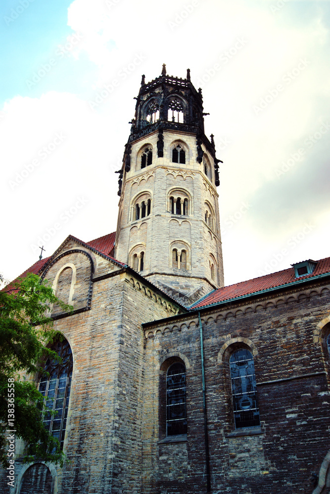 Church tower of St. Ludger in Muenster, Germany