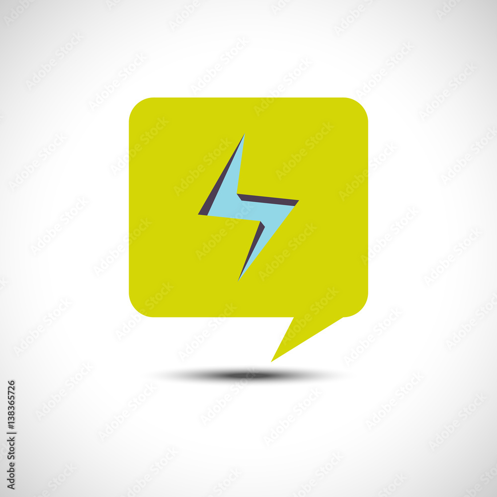 Bolt Speech balloon Icon .Flash Icon. Flat Vector Icon. Bolt Speech balloon Icon .Flash Icon. Flat Vector Icon.