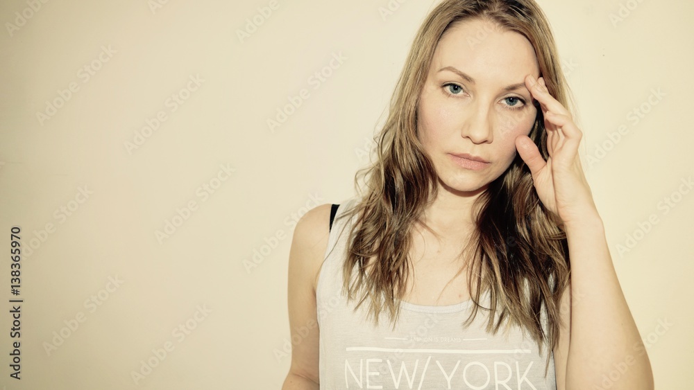 Fototapeta premium Woman having a bad day