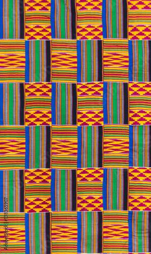 Kente cloth background, the garment worn by Akans and Ashanti kingdom