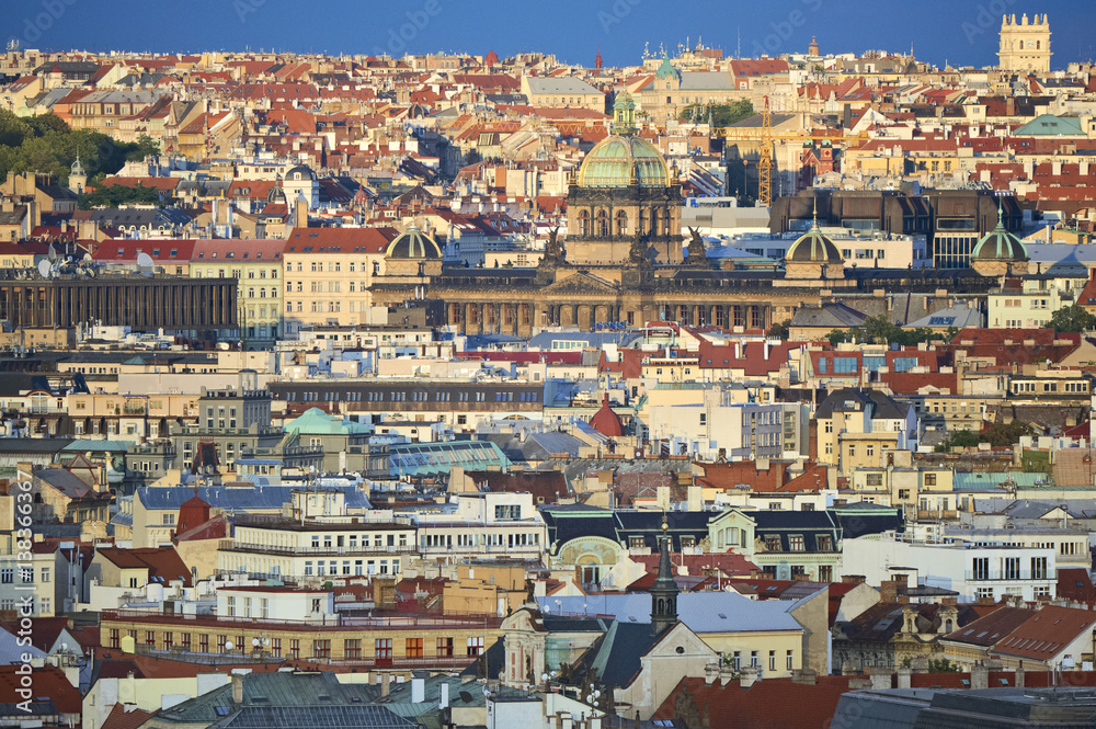 Prague. Panorama of city to make from height of the bird's flight