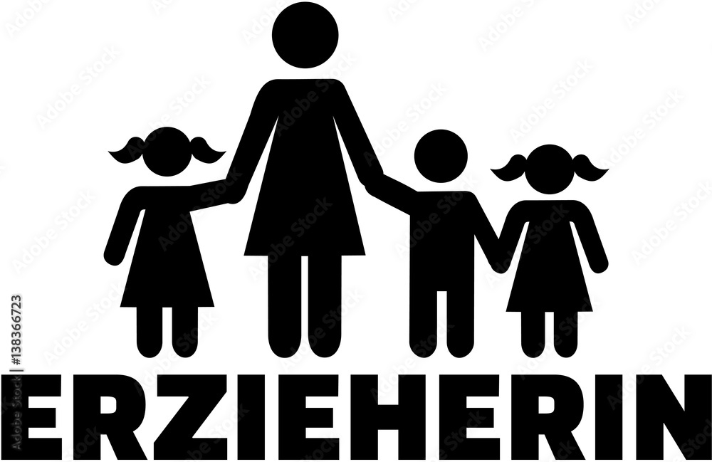 Childcare Worker Icon With German Female Job Title Stock Vector Adobe childcare-worker-icon-with-german-female-job-title-stock-vector-adobe