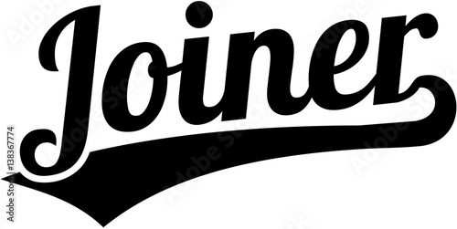 Joiner word retro style
