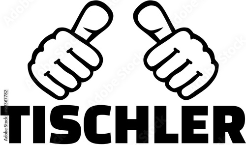 Joiner german job title with thumbs