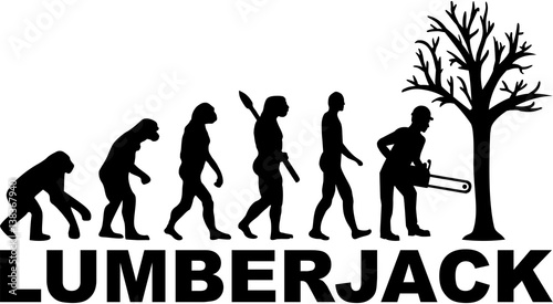 Lumberjack evolution with job title