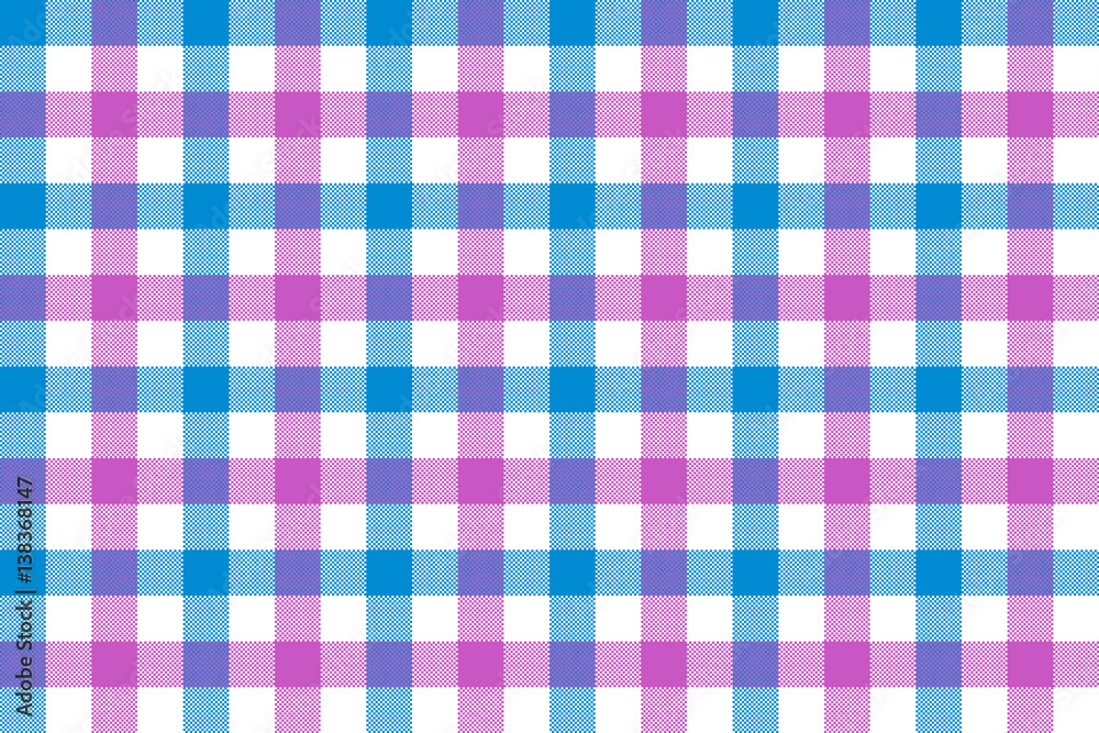 Pink blue check fabric texture background seamless pattern Pink blue check fabric texture background seamless pattern