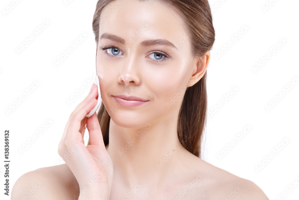 Woman beauty mask cream cosmetics skin care