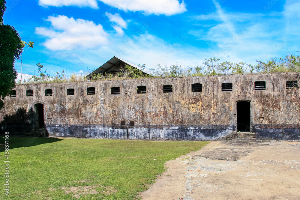 Ancient jail from french guyana islands