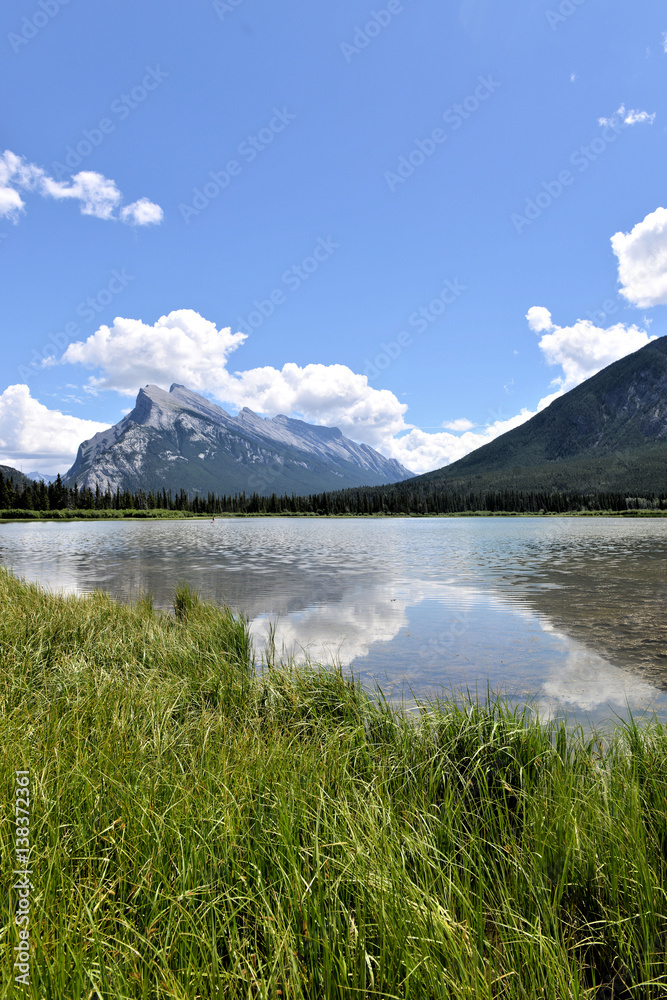 Reflet dans un lac de montagne