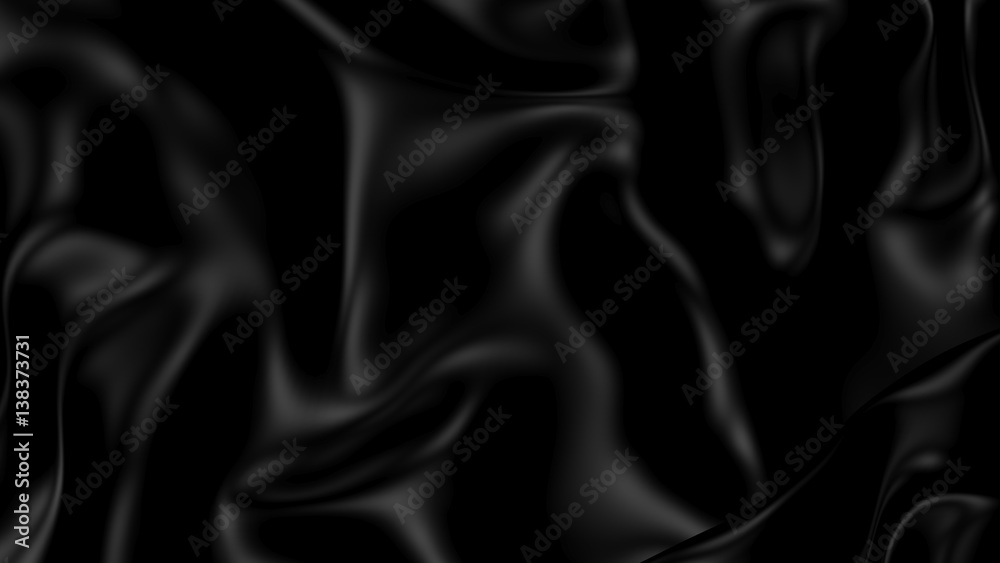 Obraz premium Ilustracja 3D Streszczenie Czarne Tło