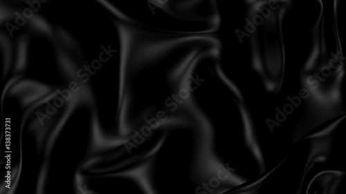 3D Illustration Abstract Black Background