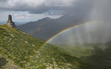 Beatifull  rainbow in mountain