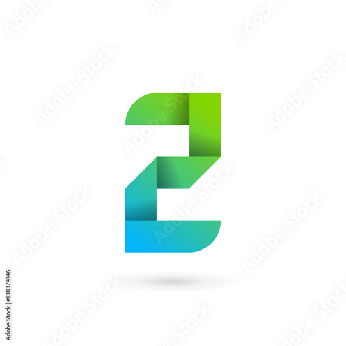 Letter Z ribbon logo icon design template elements