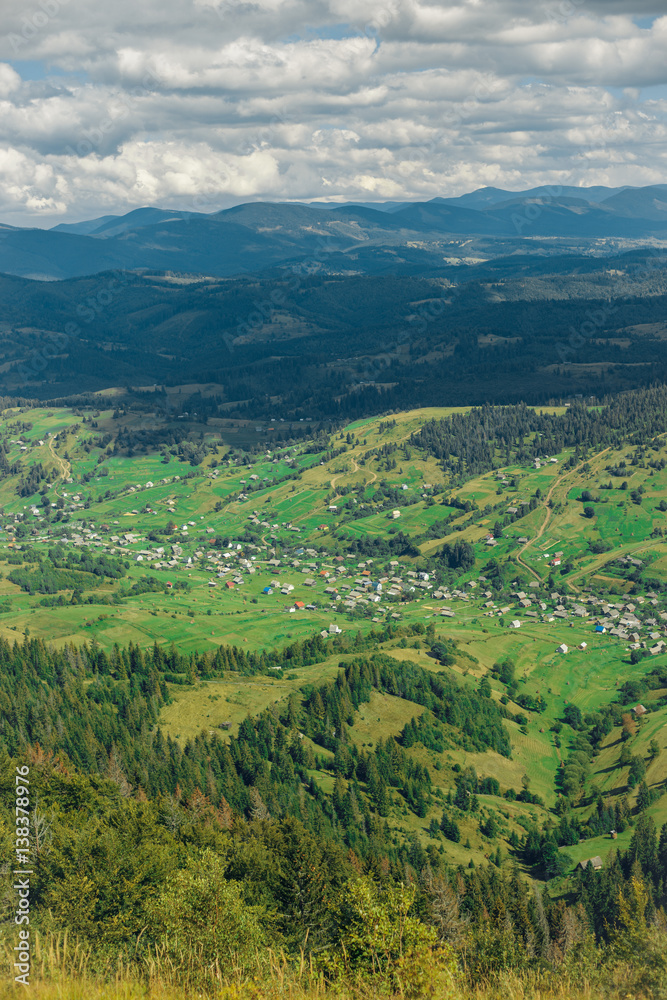 Mountains and valley