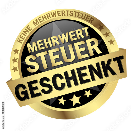 button Mehrwertsteuer geschenkt