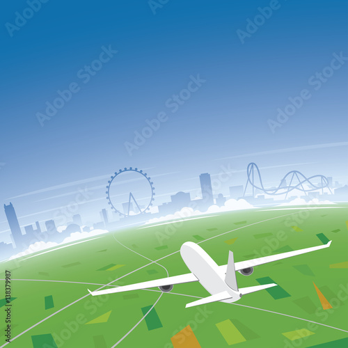 Orlando Skyline Flight Destination