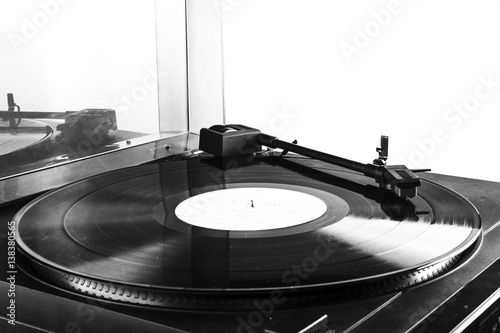 record player stylus on a white background photo