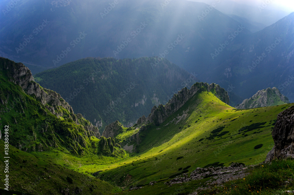 Summer scenic mountain landscape. Western Tatras.
