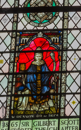 Edward Benson Archbishop of Canterbury Stained Glass Chapter House Westminster Abbey London England