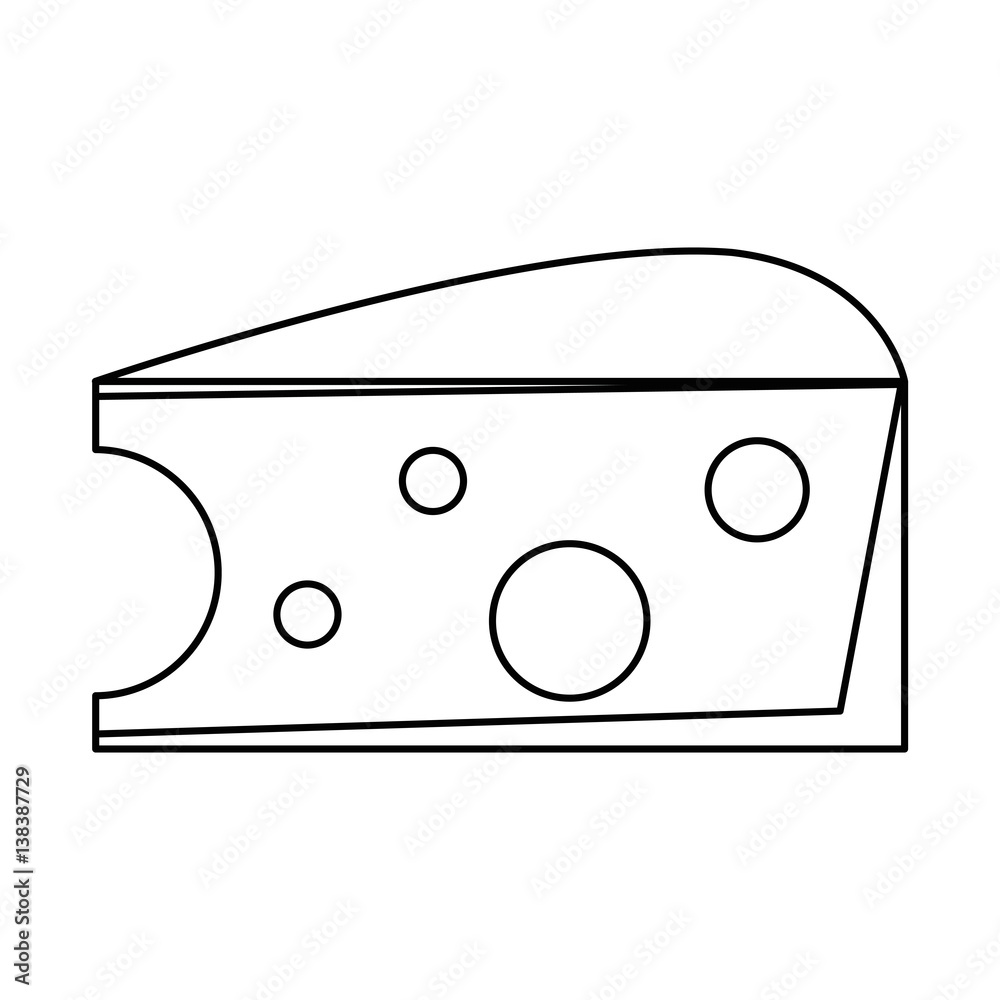 cheese slice snack icon thin line vector illustration eps 10 cheese slice snack icon thin line vector illustration eps 10