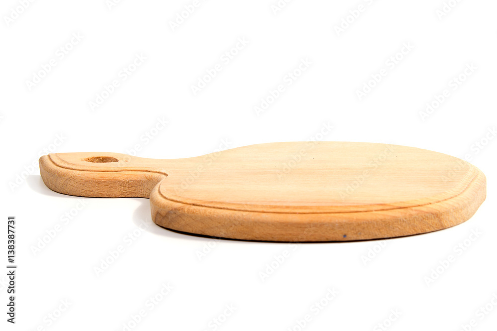 Pure oak cutting board isolated on white Pure oak cutting board isolated on white