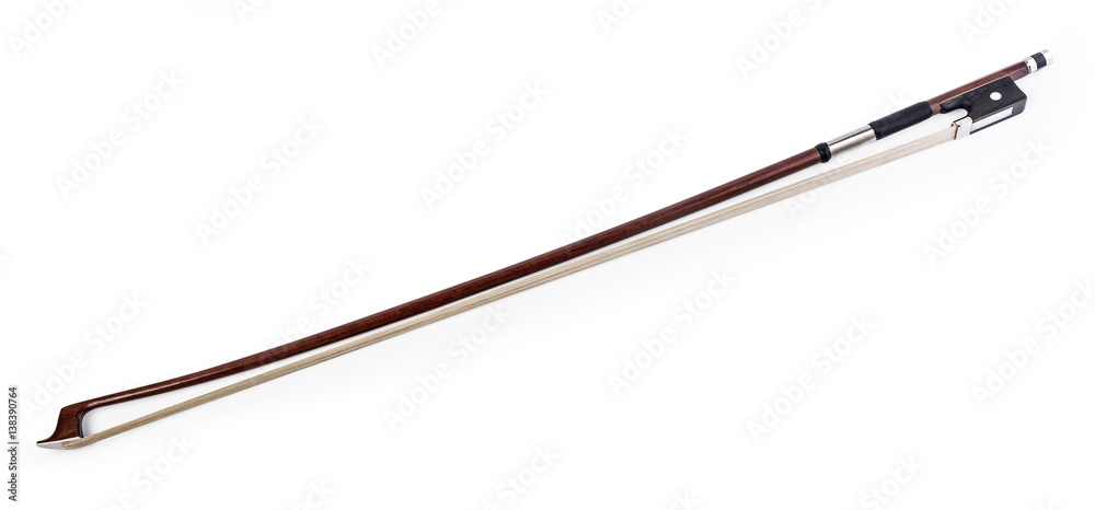 Violin bow isolated on white Violin bow isolated on white