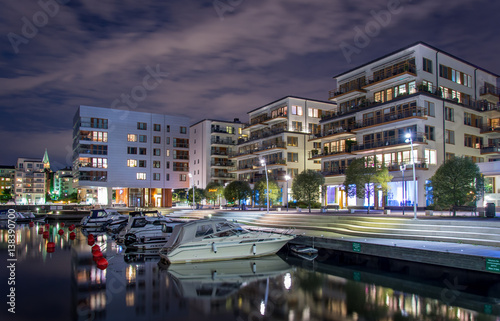 Photography Vyer över Henriksdal, Hammarby Sjöstad en sommar natt 1/10