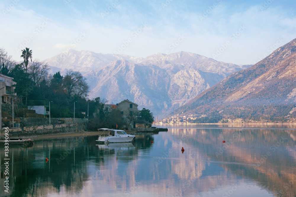 Bay of Kotor near seaside Stoliv village. Montenegro Bay of Kotor near seaside Stoliv village. Montenegro