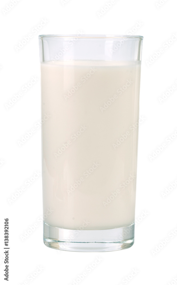 glass of milk isolated on white background glass of milk isolated on white background
