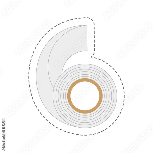 cartoon adhesive bandage roll medical vector illustration eps 10