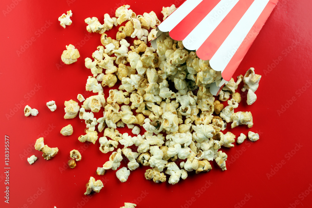 Cinema concept with popcorn Cinema concept with popcorn