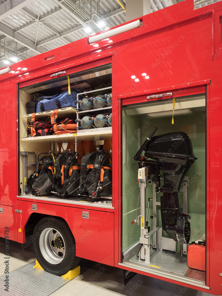 消防車 水難救助車 Stock Photo Adobe Stock