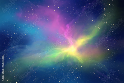 Fototapeta Naklejka Na Ścianę i Meble -  Starry skies / space / digital painting