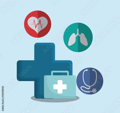 medical first aid kit vector illustration eps 10