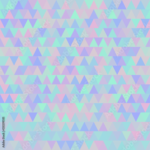 Soft holographic triangles texture seamless