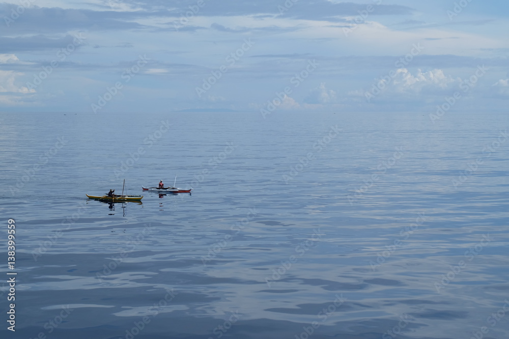 Fototapeta premium two asian fishermen