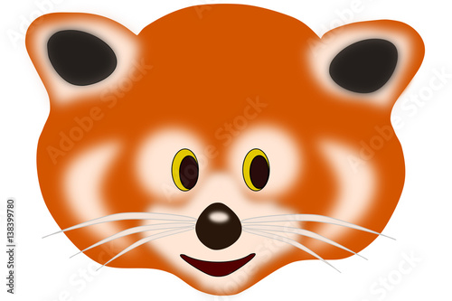 Fototapeta Naklejka Na Ścianę i Meble -  Panda rosso