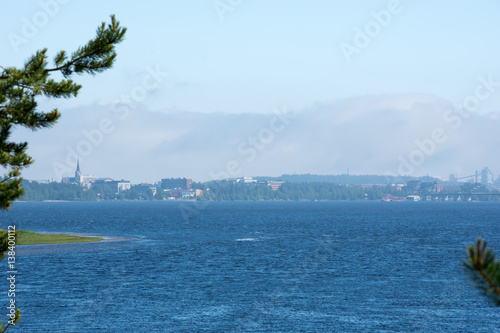 Luleå stad och dess halvö fotat från niporna i Karlsvik photo