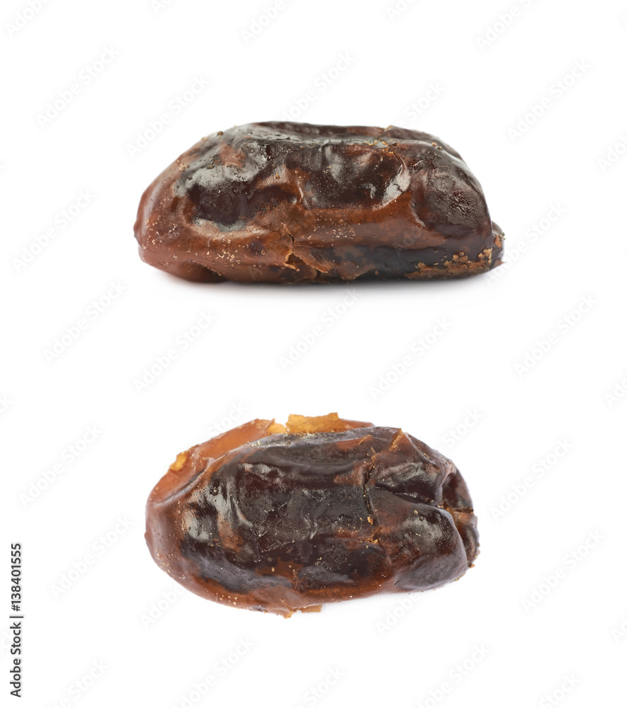 Dried date fruit isolated