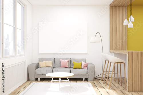 Living room with picture in a studio