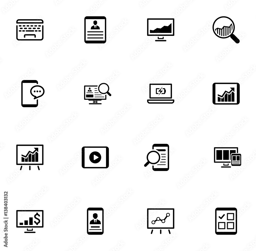 Business and Finances Icons Set. Flat Design. Business and Finances Icons Set. Flat Design.
