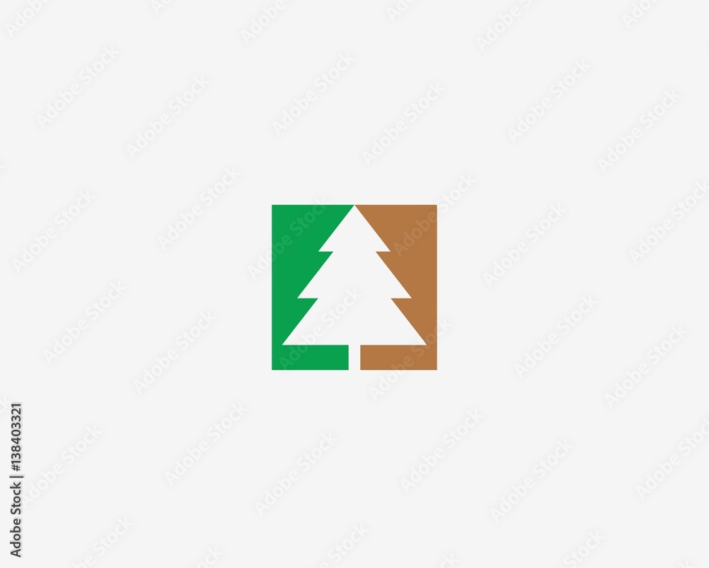 Abstract christmas tree vector logo icon . Forest icon. Fir tree logo concept. Abstract christmas tree vector logo icon . Forest icon. Fir tree logo concept.