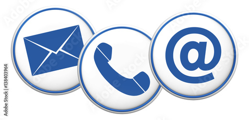 contact us symbol button