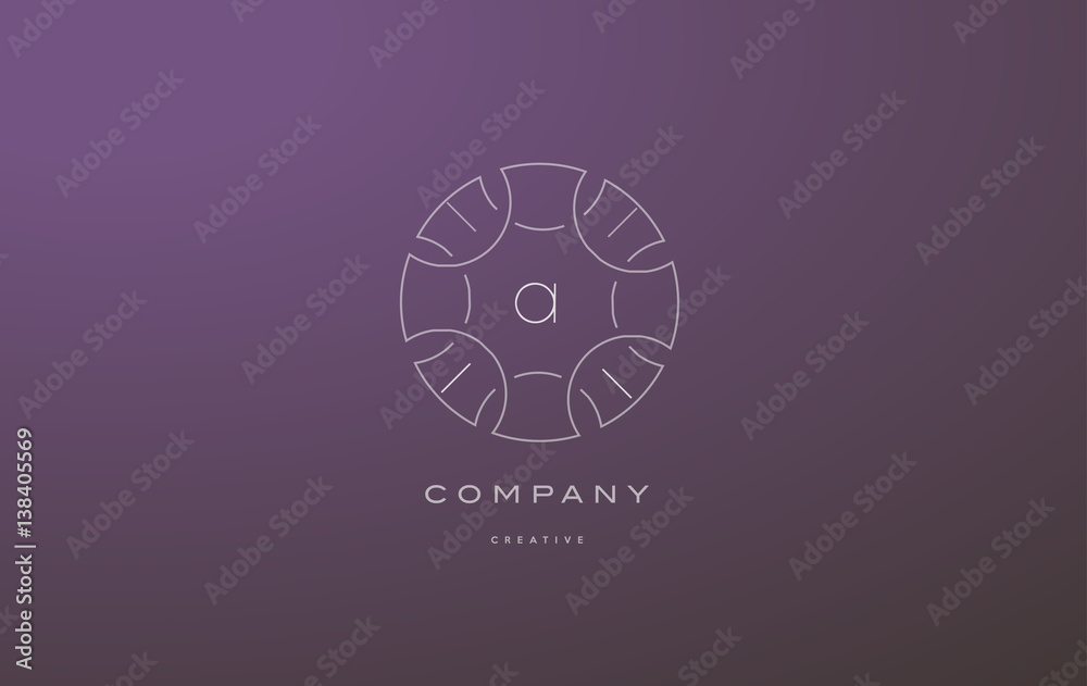 a monogram floral line art flower letter company logo icon design a monogram floral line art flower letter company logo icon design