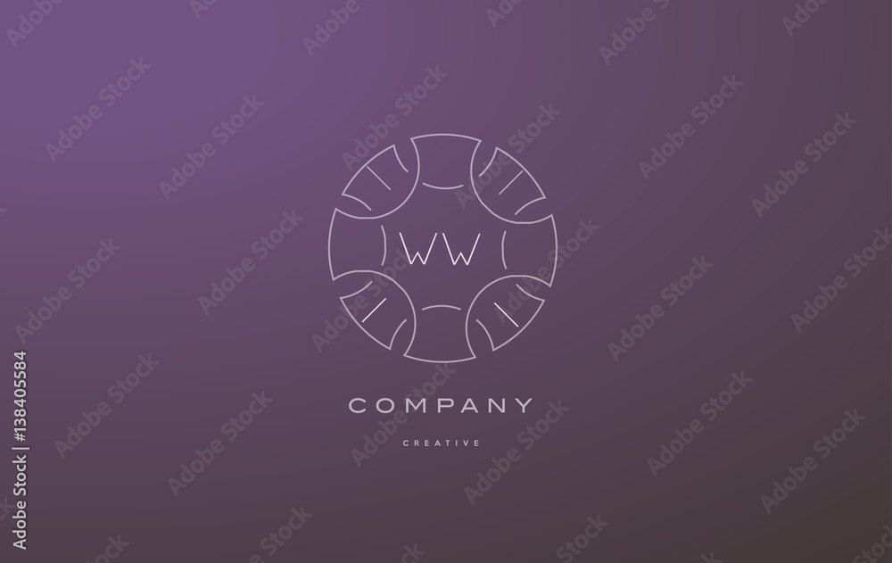 ww w monogram floral line art flower letter company logo icon design ww w monogram floral line art flower letter company logo icon design
