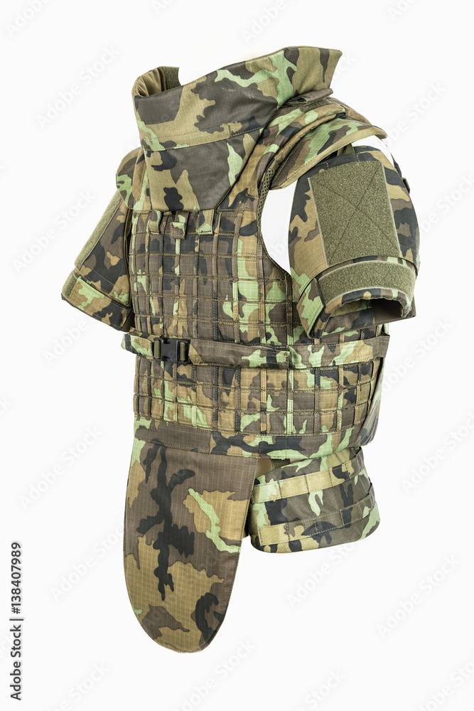 Fotka „Bulletproof vest, body armor covers, Camouflage“ ze služby Stock |  Adobe Stock